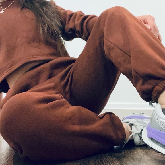 SHEIN Pants - New 2-Piece Sweatsuit Set 🤎 SHEIN 🤎 Chocolate